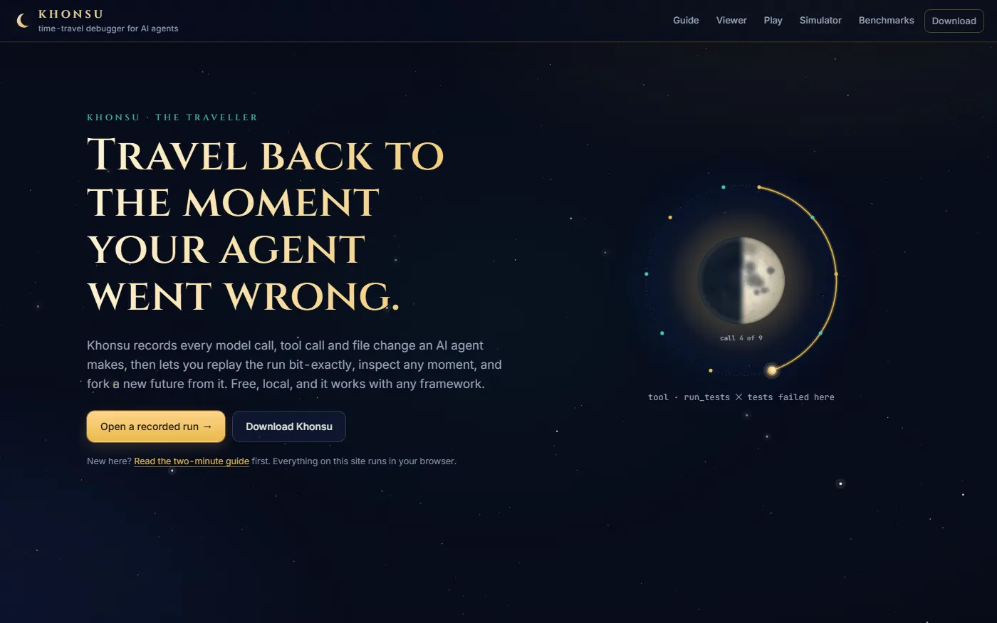 The live Khonsu site